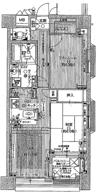 シルフィード本町東の間取り