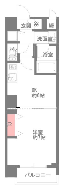 エスライズ西本町Ⅱの間取り