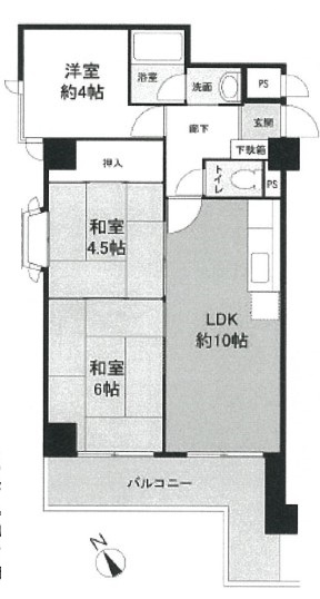 モンラヴィ甲南町の間取り