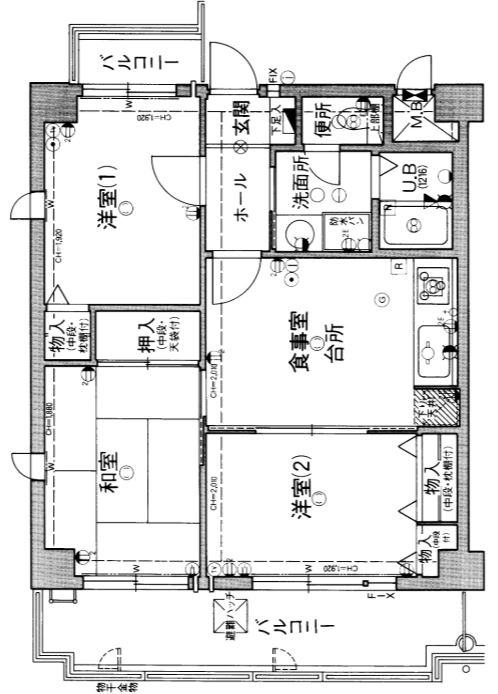 ライオンズマンション神戸西橘通の間取り