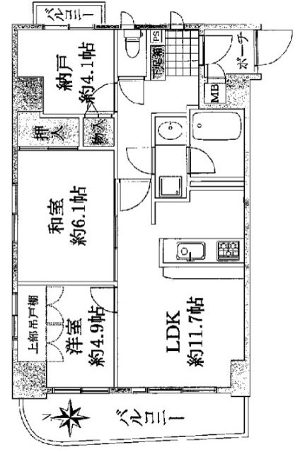 クレメント天王寺の間取り