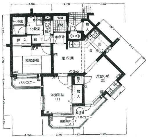 プチ東園田の間取り