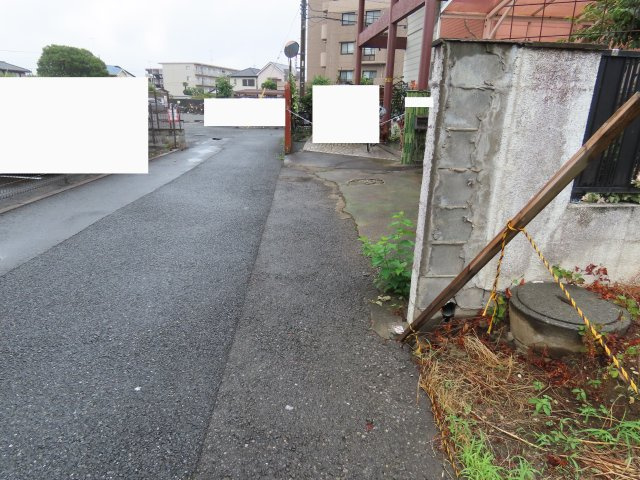 坂戸市本町売地　3期の前面道路含む現地写真