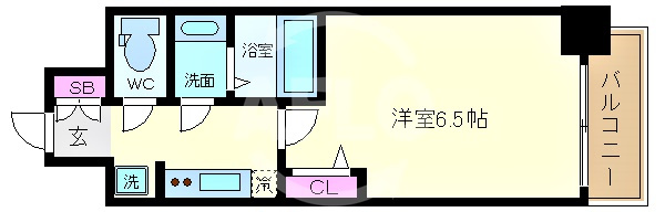 プレサンス難波マジョリティの間取り|プレサンス難波マジョリティ　間取り