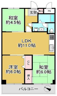 【間取り】 | 明舞北センター１号棟 | ３ＬＤＫ