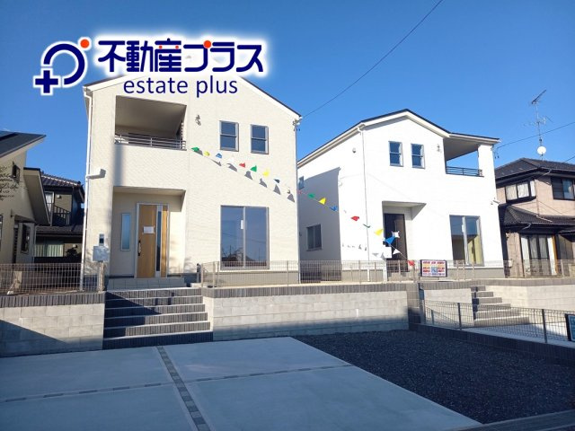 【いわき市錦町江栗1丁目／全5棟／2号棟】　〇開放感のある20帖LDK♪ の前面道路含む現地写真|同施工◆外観の写真です◆　
過ごす時間が長いからこそ家族との繋がりが感じられるお家！　にぎやかな声で日々の会話も弾む楽しい空間となります。家に帰宅するのがより一層楽しみになりますね♪