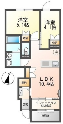ミルサンクBの間取り