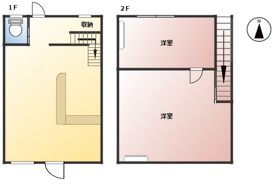 野並２店舗(P2台分込)の間取り|現状優先