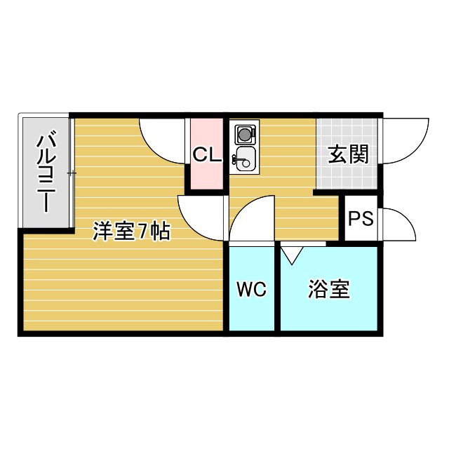 キャロル豊中の間取り