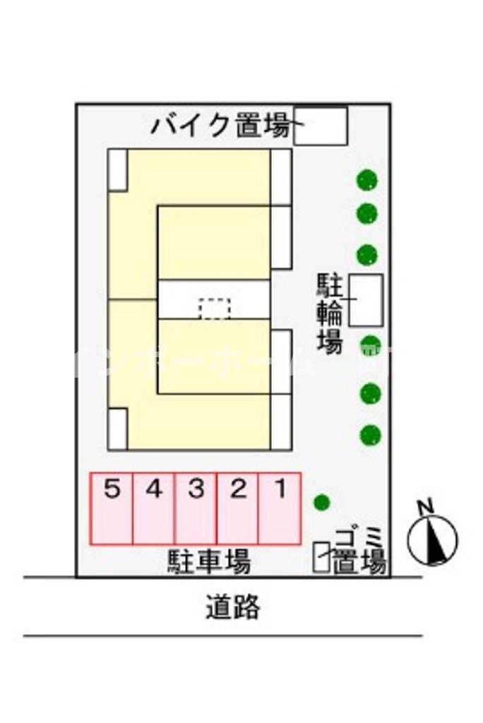 アイヴィ・ヒルズ2※初期費用分割あと払いサービス利用可能物件の区画図
