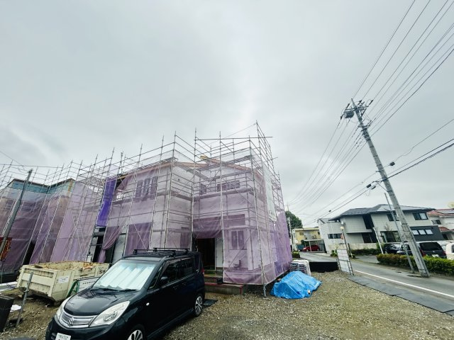 新築　前橋市岩神町第６　Livele Garden.S　2号棟の駐車場|現地写真　駐車スペースは並列2台分可能です！
