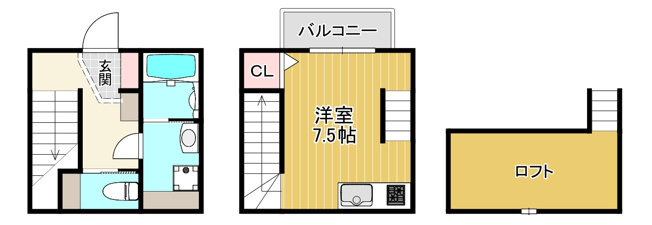 【間取り】 | ハーモニーテラス太子橋