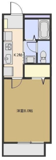 【間取り】 | アパートメントＫ-Ⅰ | 間取りです。