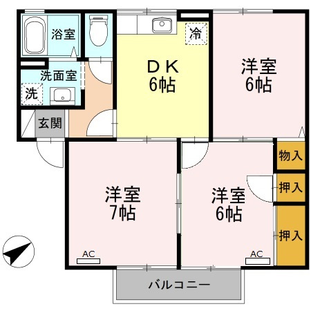 【間取り】 | マロンハイツAB
