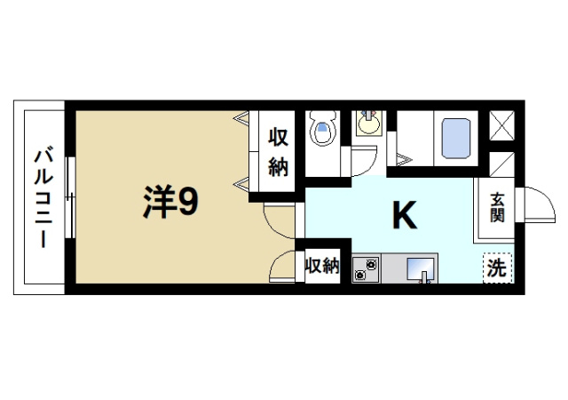 杉ヶ町北ビルの間取り|ゆったりと暮らせる間取りです。