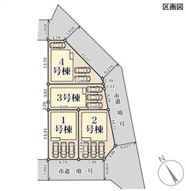 リーブルガーデン沖縄市泡瀬の区画図