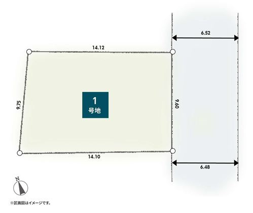 【土地図】 | 開放感のある、閑静な住宅街に位置しています。陽の光をたっぷりと浴びながら気持ち良く生活が出来ます。夢のマイホーム、夢ではなく実現出来ます！見学・ご相談等、お気軽にご連絡下さい。
