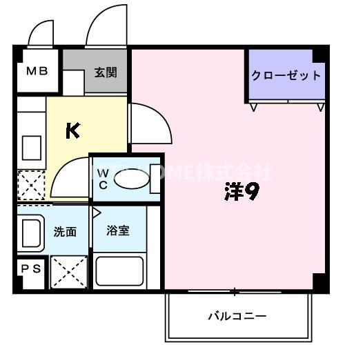 スカイハイツの間取り|駅近の単身様向けのお部屋です！！
