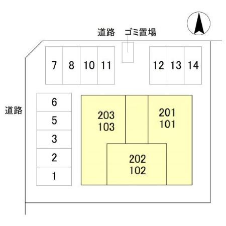 メゾンブリッツの区画図