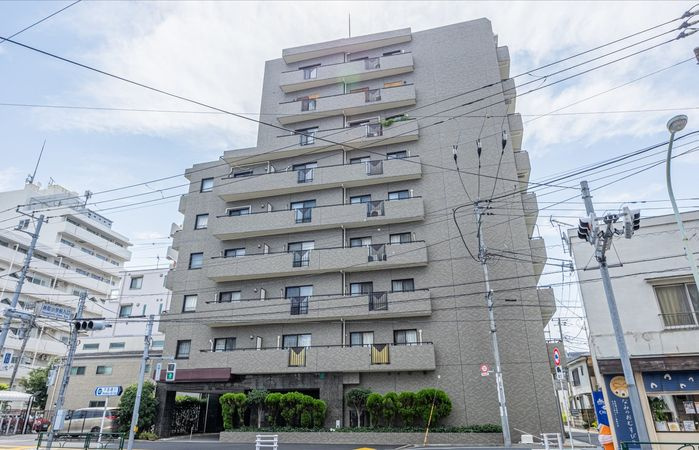 千石パインマンションの外観|平成９年築の耐震基準適合マンション、千石パインマンションは即日現地案内可能となっておりますので、お気軽にお問い合わせください！
