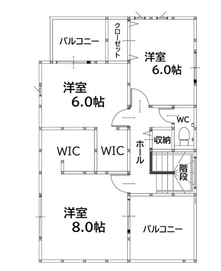 【間取り】 | 宮若市福丸5期1号棟