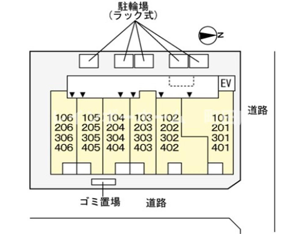 ルミソラーレ※初期費用分割あと払いサービス利用可能物件の区画図