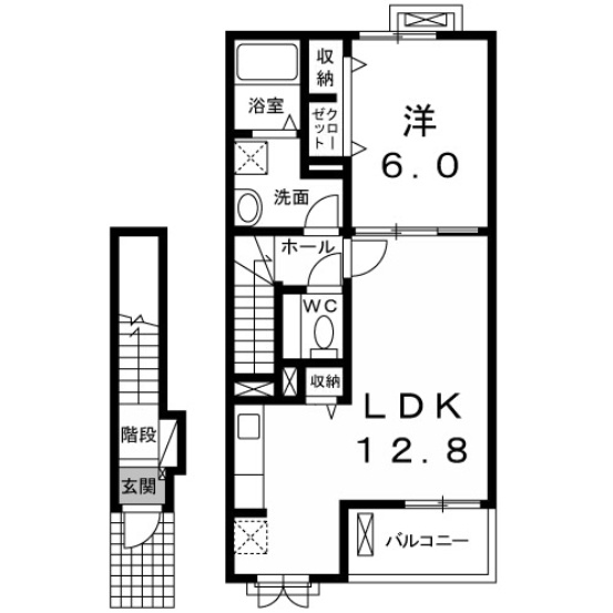 【間取り】 | オアシス　Ｂ