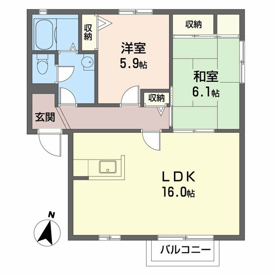 【間取り】 | ハイツサンモールＡ棟
