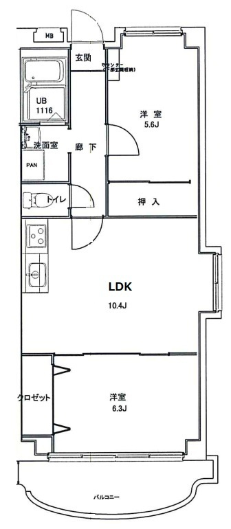 リッジヴィラ六甲の間取り