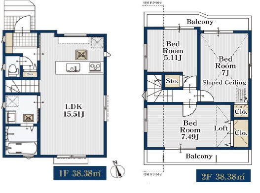 【間取り】 | 調布市染地3丁目　新築分譲住宅　全1棟