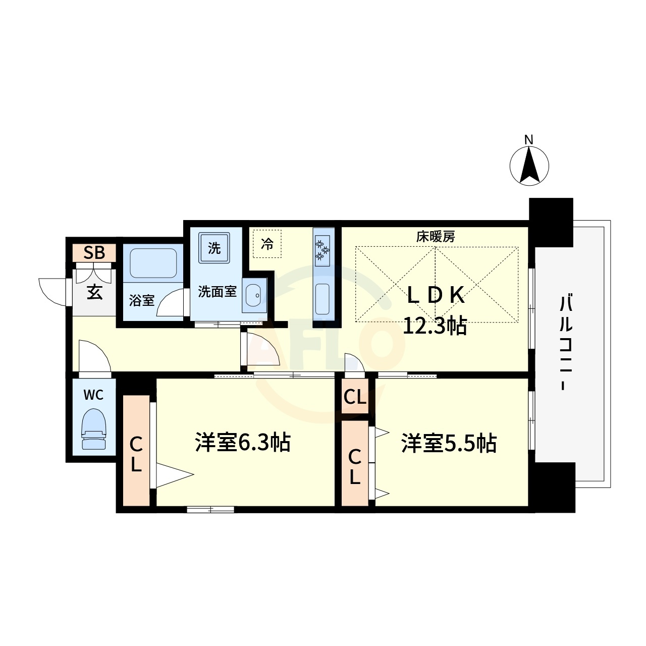 IBCResidenceEastの間取り|IBC Residence East(アイビーシーレジデンスイースト)　間取り
