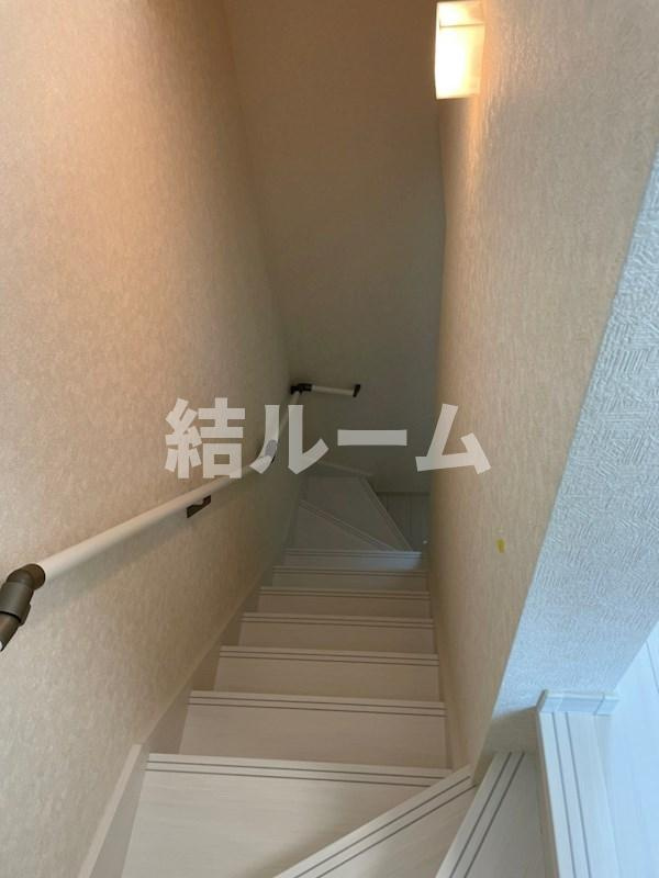 板橋区大谷口１丁目のアパートの玄関