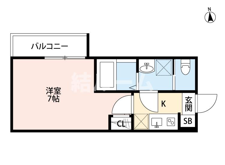 足立区保塚町のアパートの間取り