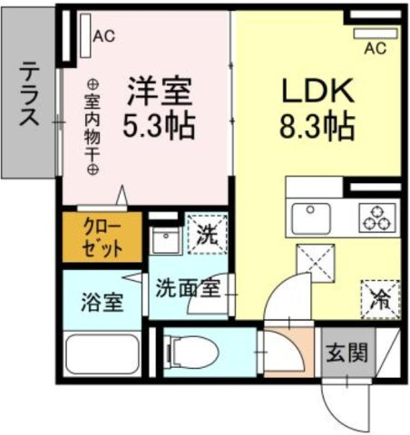 グラナーデ南田中の間取り