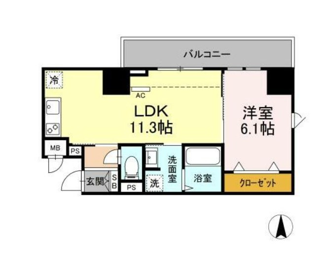 Je Glycine 寿町の間取り