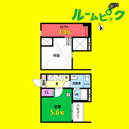 ハピネス南脇(ハピネスミナミワキ)の間取り