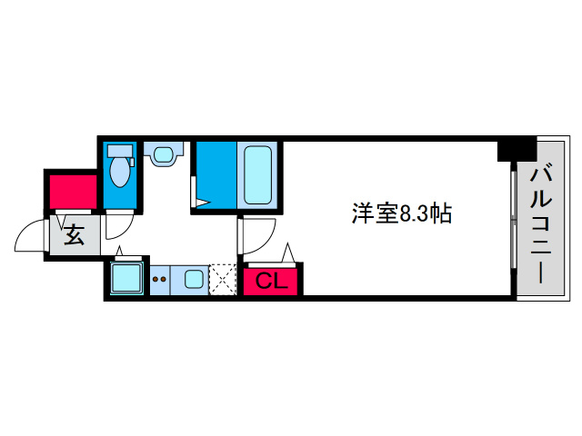 ララプレイスＯＳＡＫＡ　ＷＥＳＴ　ＰＲＩＭＥの間取り