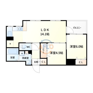 【間取り】 | ウインズコート新北野　神津小学校区 | 間取り
