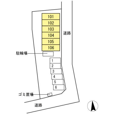 【区画図】 | エスポワールＦ(エスポワールエフ)