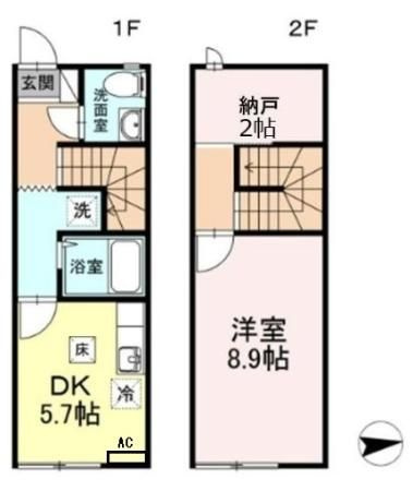 【間取り】 | エスポワールＦ(エスポワールエフ)