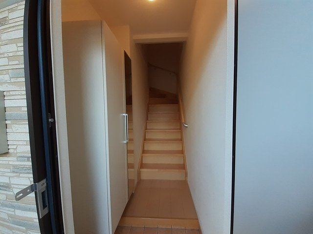 シンプルで使いやすい玄関です