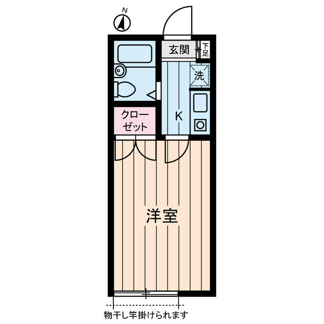 Ｓｔｕｄｉｏ　Ｆｕｊｉｔａの間取り