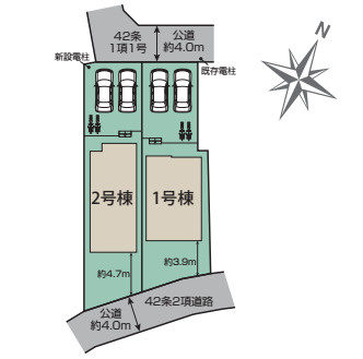 さいたま市見沼区大谷　新築一戸建て　ブルーミングガーデン　02の区画図|2号棟