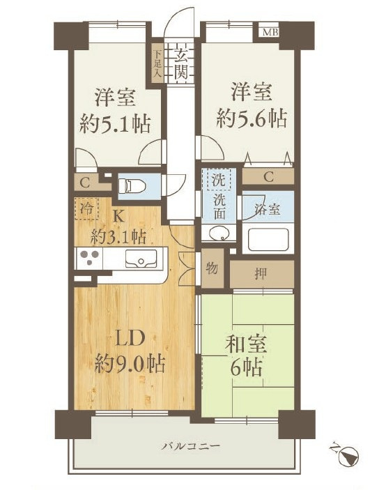 【間取り】の画像