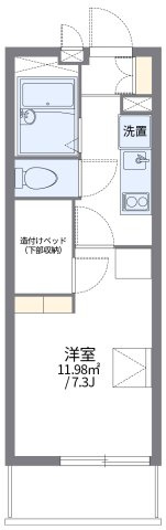 レオパレスグランディール　５の間取り