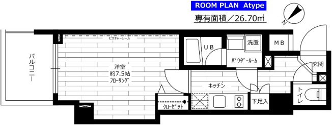 【間取り】 | ステージファースト東新宿