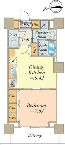 西向き東京タワービューのお部屋