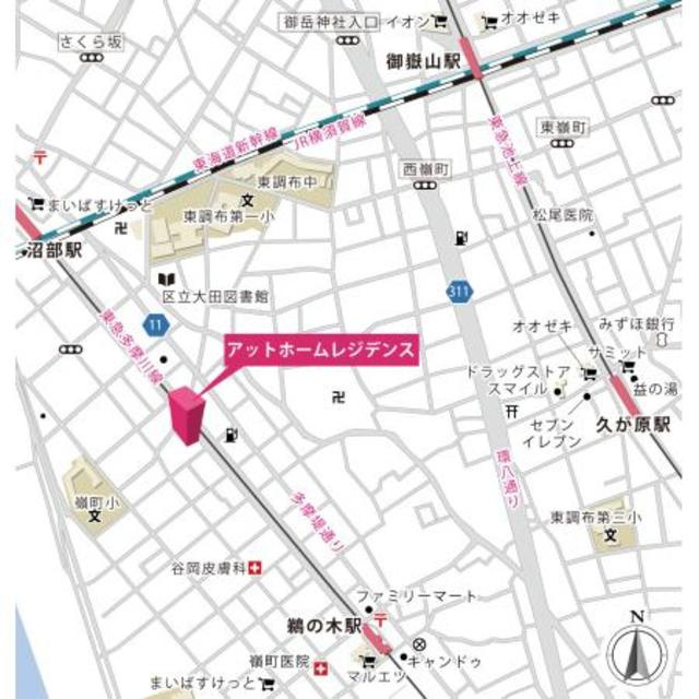 アットホームレジデンスの地図