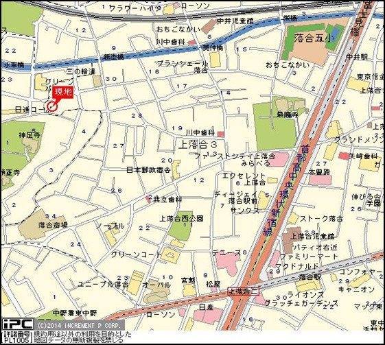 スカイコート新宿落合第６の地図