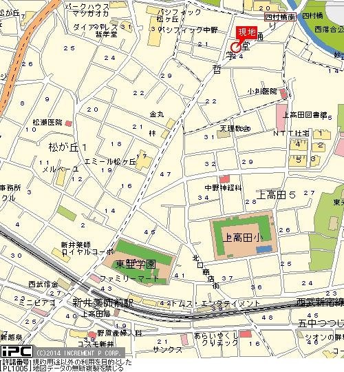 スカイコート新宿落合第３の地図